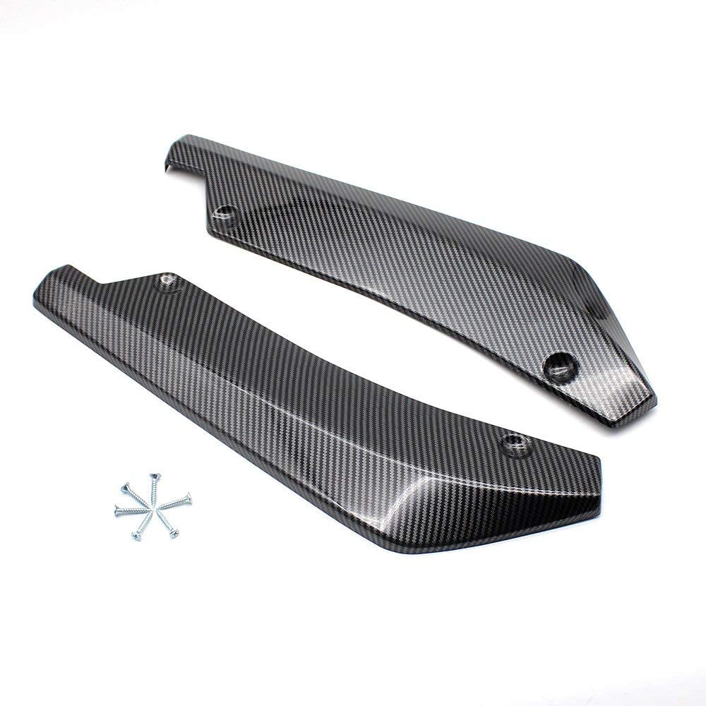 Car Body Spoiler, 2 Pcs Car Rear Lip Wrap Angle Protector Carbon Fiber ...