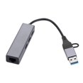 thumbnail image 4 of Adaptador compacto USB C y USB a , conector convertidor de adaptador de red Gigabit Plug and Play para PC portátil shamjiam Adaptador de red, 4 of 8