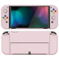 thumbnail image 6 of PlayVital AlterGrips Protective Slim Case Grip Cover for Joycon, Dockable Hard Shell for Switch OLED w/Thumb Grip Caps & Button Caps - Peach Blossom Pink, 6 of 9