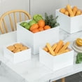 thumbnail image 2 of 8 Pcs White Buffet Risers Set (Size 5",6",7",8",9",10",11",12"),Food Risers for Buffet Table,Display Stand Shelf for Party Catering Dessert Collectibles Acrylic Cube Boxes Display with Hollow Bottoms, 2 of 6