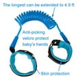 thumbnail image 3 of ZOUYUE Anti Lost Wrist Link, Child Toddler Leash Working Safety Harness Hook and Loop Wrist Leash Child Rope Leashes for Kids and Toddlers, 2 Pack, 3 of 6