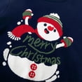 thumbnail image 3 of URMAGIC 2-7T Child Boy Girl Merry Christmas Snowman Sweater Striped Knit Pullover, 3 of 6