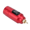 thumbnail image 3 of Fuente de alimentación inalámbrica para tatuajes, interfaz RCA, máquina de tatuaje recargable por USB, fuente de alimentación roja, 3 of 8