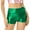 Green, variant on Aiihoo Women's Shiny Metallic Shorts High Waist Dance Booty Shorts Hot Shorts Yoga Shorts Green M