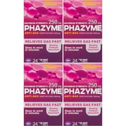 Phazyme Maximum Strength Relieves Gas Attack 250mg Softgels 24ct, 4-Pack