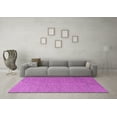 thumbnail image 3 of Ahgly Company Indoor Square Solid Pink Modern Area Rugs, 6' Square, 3 of 4