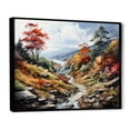thumbnail image 2 of Designart "Smoky Mountains Forest Great wall art I" Landscapes Floater Framed Wall Art Print, 2 of 7
