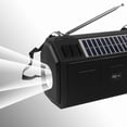 thumbnail image 4 of Usloyux Audio Machine Clearance Under $10, Solar Powered Sound System With Illuminated Fm Radio Outdoor Flashlight Lighting And Sound System Suitable For Car Outdoor Home And Desktop Use, Black, 4 of 6