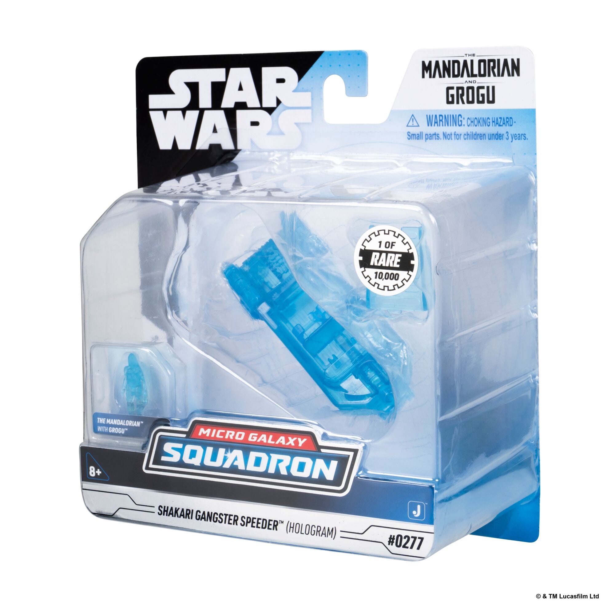 Star Wars™ Micro Galaxy Squadron Shakari Gangster Speeder (Hologram) - 3-inch Rare Edition Vehicle with 1-inch Micro Figure Accessory