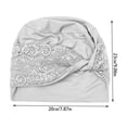 thumbnail image 3 of LIUYUNNN Headband Sweat Soft Breathable Lace Hijab Cap Seamless Under Scarf For Lightweight Stretchy Inner Bonnet, One Size, 3 of 4