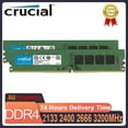 thumbnail image 1 of RAM DDR4 8GB 16GB 32GB 4GB 3200MHz 2133MHz 2400MHz 2666MHz PC4-19200 288-Pin For Desktop Memory PC Computer Moudle DDR4 4G 2133 X1, 1 of 5