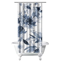 Waterproof Pioneer Shower Curtain 36x72 Inch Polyester Unique Colorful Floral Shower Curtain for Bathroom Hotel Home Decor with 7 Plastic Hooks