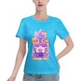 thumbnail image 1 of T-Shirt Basique à Manches Courtes pour Femmes Super Saiyan, 1 of 6