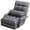 Grey, variant on Costway Folding Floor Armchair w/ 6-position Adjustable Back & Lumbar Pillow Red
