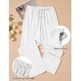 thumbnail image 2 of COOFANDY Men's Cotton Linen Pants Elastic Waist Drawstring Summer Beach Trousers Casual Yoga Pant, 2 of 6