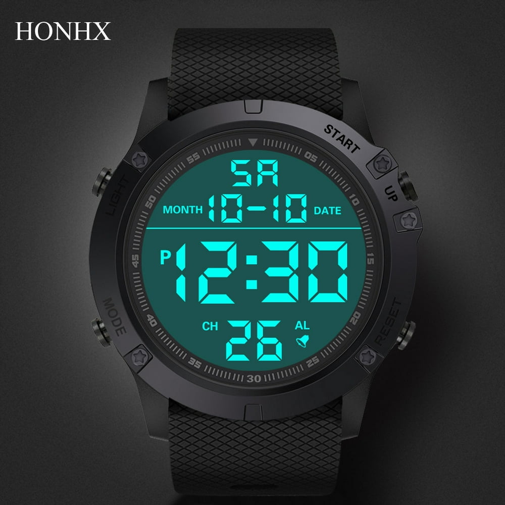 Yiwula Fashion Men's Military Sports Watch Luxury LED Digital Water