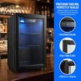 thumbnail image 4 of Dawmilon 1.8 Cu Ft Beverage Refrigerator, 70 Can Mini Fridge with Glass Door, Digital Temperature Control, Adjustable Shelves, Quiet Cooler for Beer Soda Wine, Office Dorm, 4 of 7