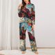 thumbnail image 2 of Balery Beautiful Red Train Hot Air Balloon Conjunto de Pijama con Estampado para Mujer, Conjunto de Dos Piezas con Manga Larga, Ropa de Dormir Suave con Bolsillos, Pijamas Cómodos-XX-Large, 2 of 7