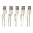 thumbnail image 3 of Visiontek 900759 3.3 FT. White Lightning to USB White 1 Meter Cable 5 Pack, 3 of 5