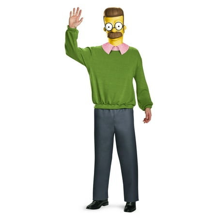 Adult Simpsons Ned Flanders Deluxe Costume by Disguise 85395