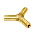 thumbnail image 3 of Joywayus 3/8 "" ID grande manguera Barb en forma de Y unión de 3 vías intersección/latón dividido agua/combustible/aire, 3 of 5