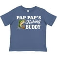 thumbnail image 3 of Inktastic Pap Pap's Fishing Buddy with White Text Boys Toddler T-Shirt, 3 of 5