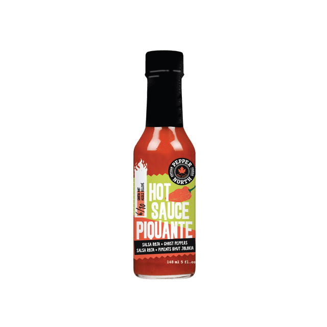 Pepper North Ghost Pepper Hot Sauce – Salsa Roja, Canadian Made, 6/10 Heat, 148ml