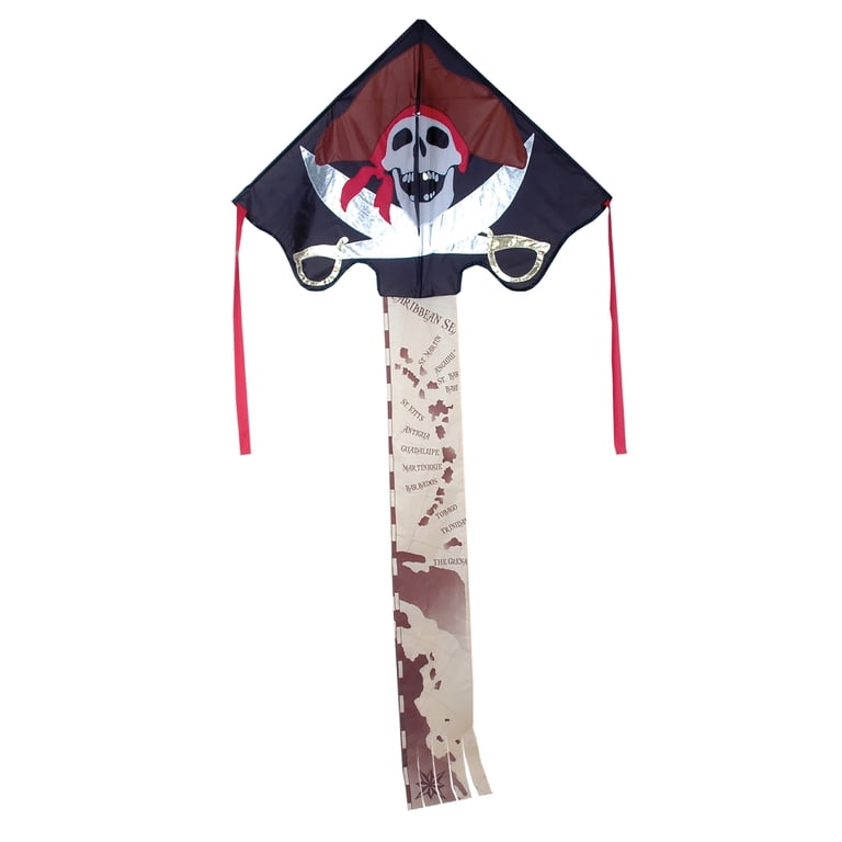 Premier Kites Jumbo Easy Flyer Delta Kite – Tie Dye Design, 64" X 165" With 300 Ft Line & Winder