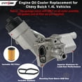 thumbnail image 4 of Conjunto de carcasa de filtro de enfriador de aceite de motor para Chevy Cruze 1.4L, 4 of 7