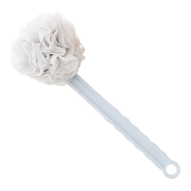 Coofit Shower Mesh Brush Soft Double-sided Back Cleaning Scrubber Bath Body Brush