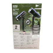 Tommy Bahama LED Solar Spotlights, Motion Sensing, Black, 2 Pack