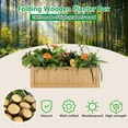 thumbnail image 4 of ZYPPPA 27.5” Raised Garden Bed - Wooden Planter Box, Outdoor Folding Rectangle Planter w/Removable Bottom, Premium Drainage System for Herbs, Fruits, Flowers, Succulents, Simple Assembly, 4 of 18