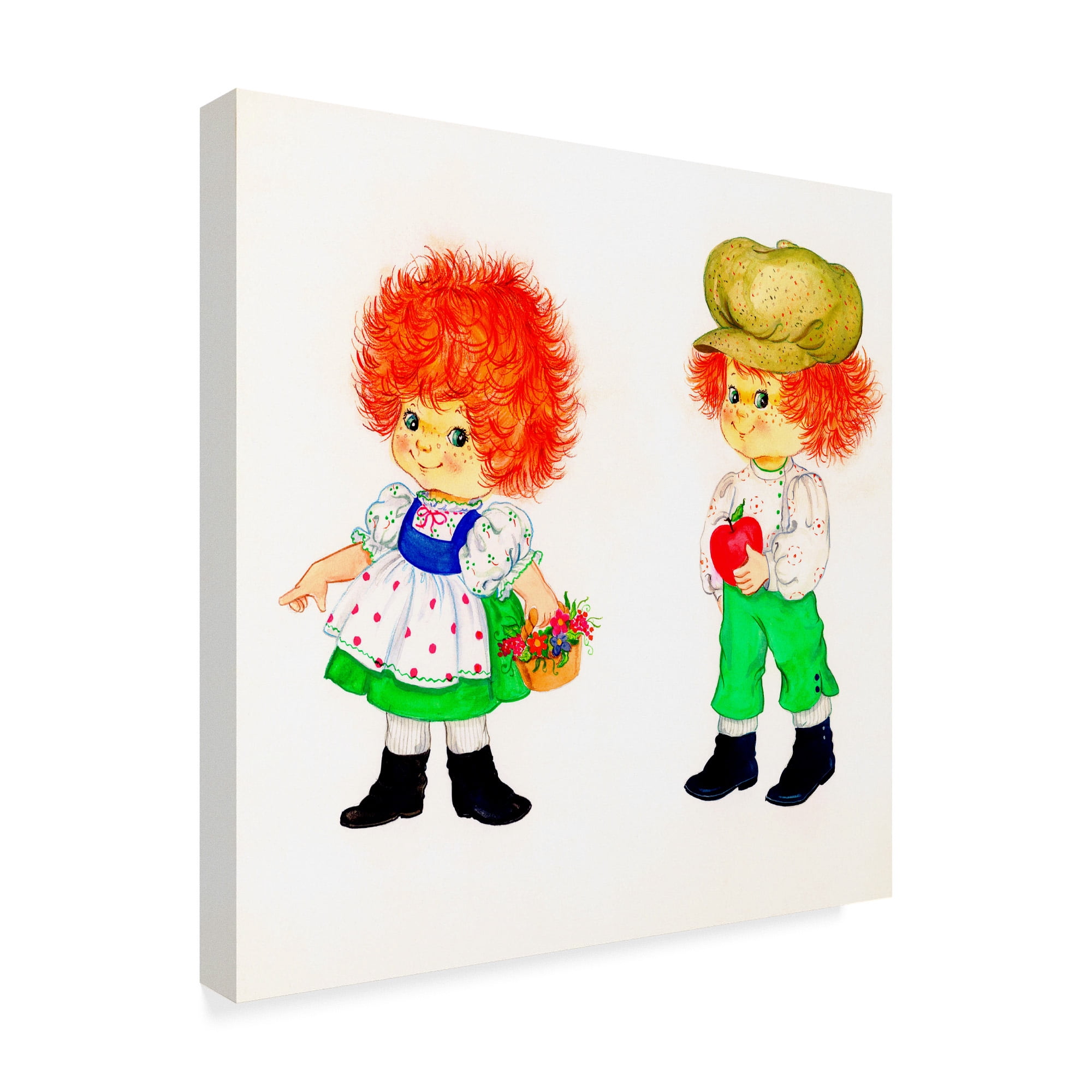 Trademark Fine Art 'Boy And Girl' Canvas Art by Beverly Johnston