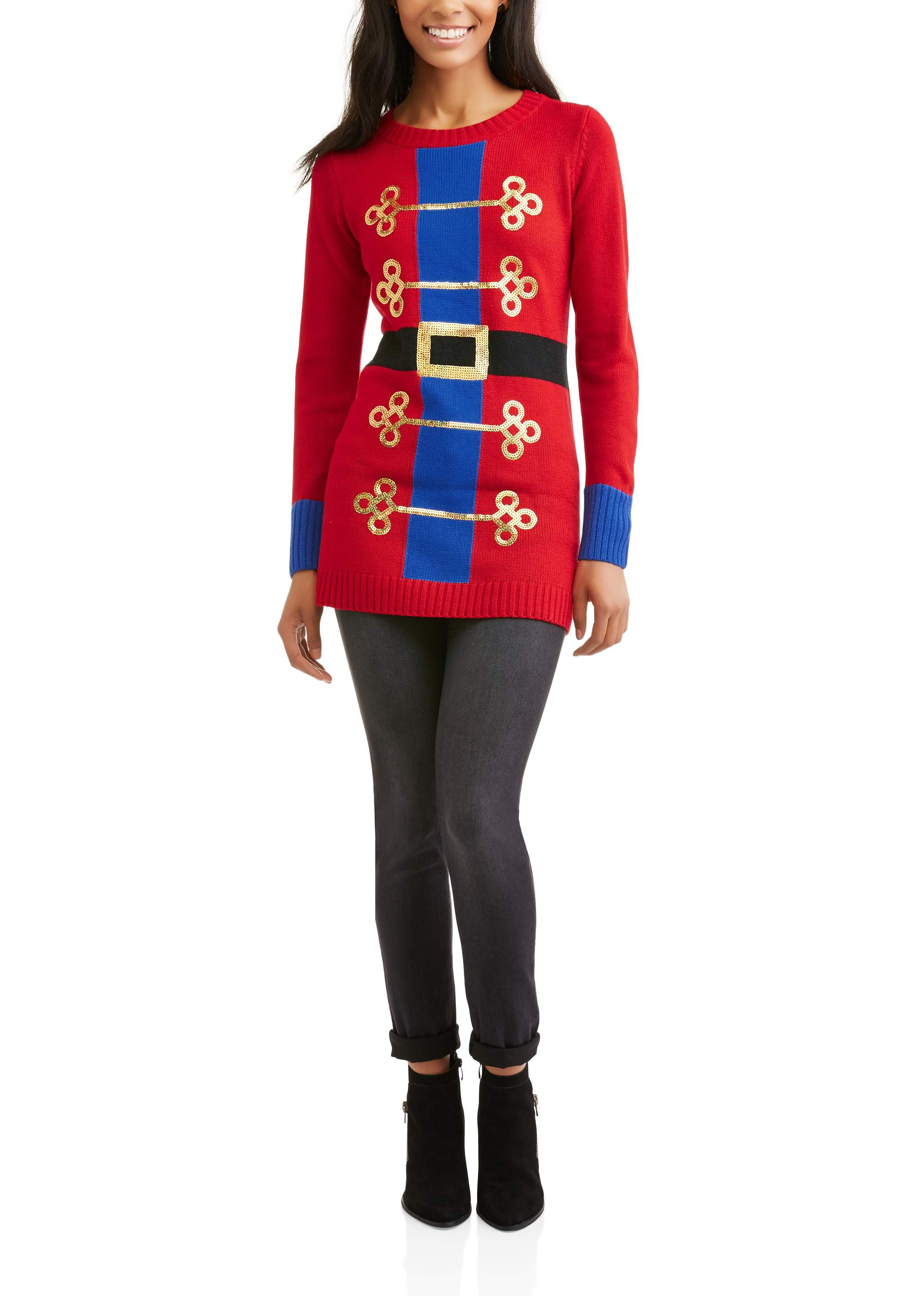 walmart christmas sweater dress