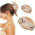 thumbnail image 1 of wonima44 2 Pcs Seashell Hair Claws for Women Girls Sea Shell Hair Clips (Rose gold), 1 of 1