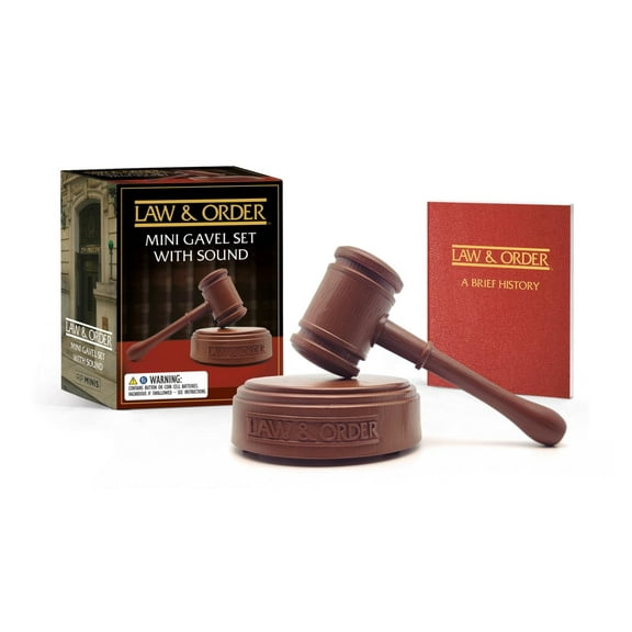 Law and Order: Mini Gavel Set with Sound (Hardcover)
