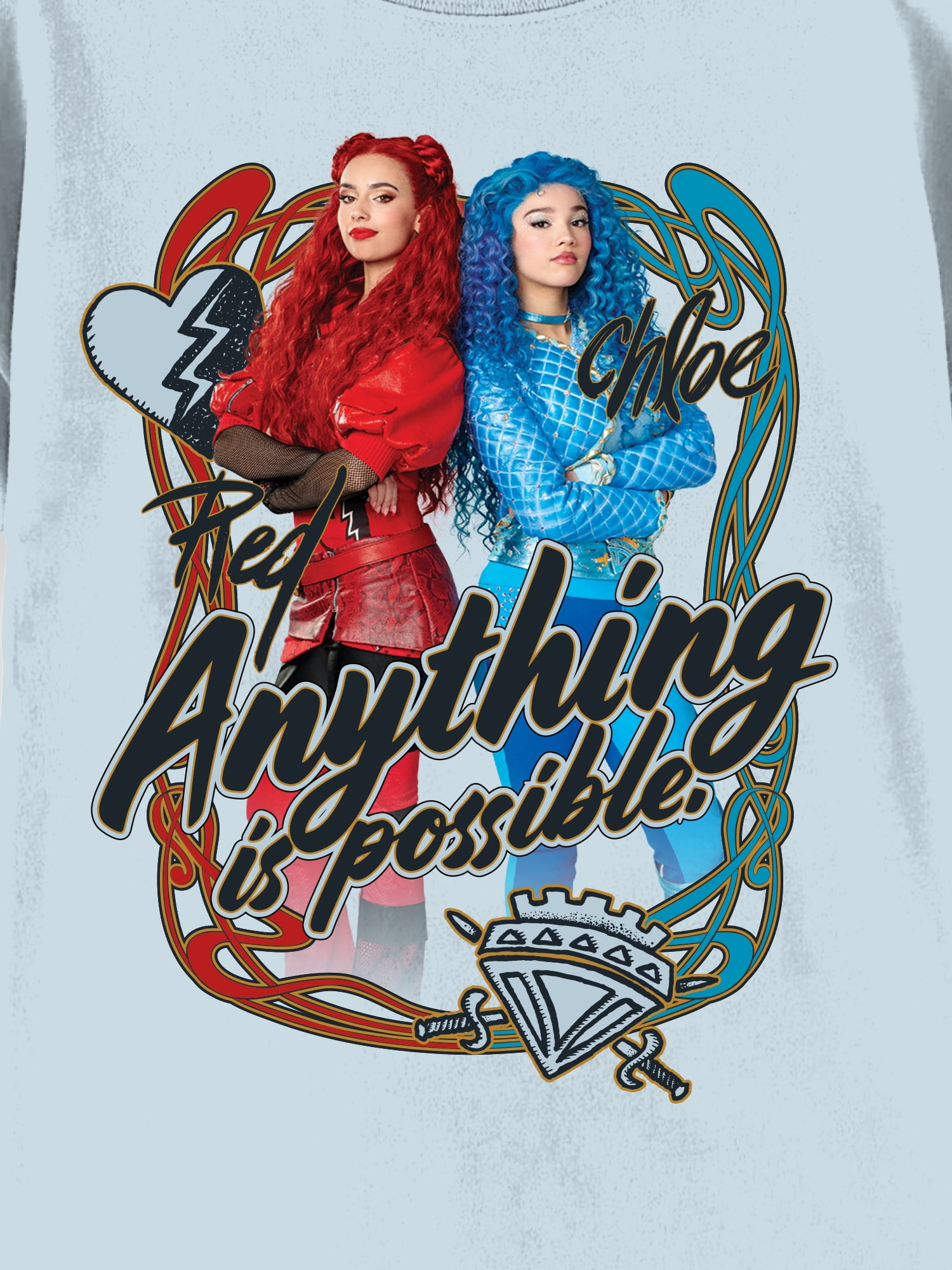 Disney Descendants: The Rise of Red Girls Short Sleeve Graphic T-Shirt, Sizes 4-16