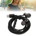 thumbnail image 4 of Wired Earphone, Wired Headphone Wear Resistant PVC Material Built In Microphone  For Smart Phone For PC Type C Black 1.2m Fish Scales Line, 4 of 8