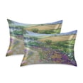 thumbnail image 2 of Village Scene Satin Pillowcase 20''x30'' Double-Sided Print Soft Wrinkle Resistant, 2 of 9
