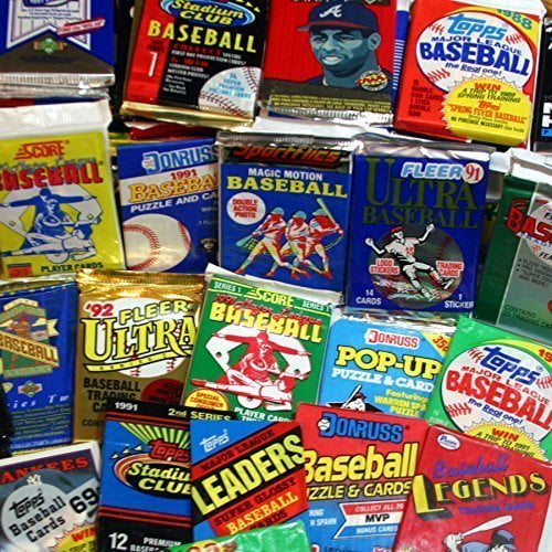 300 Unopened Baseball Cards Collection In Factory Sealed Packs Of Vintage Mlb Baseball Cards From The