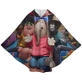 thumbnail image 3 of Movie Sing 2 Wearable Blanket Flannel Poncho Office Work Warm Cozy Shawl Blanket, Plush Cape Wrap for Women and Men, 3 of 7