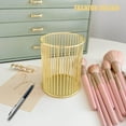 thumbnail image 2 of LZLINGMEI 1PC Pen Holder, Metal Pencil Holders Makeup Brushes Cup for Preppy Room Decor Office Bedroom(Gold), 2 of 9