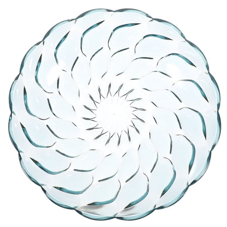 GAXIRE Snack Plate Set with Circular Flower Embossment, Food Display and Fruit Storage Tray for Gatherings