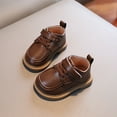 thumbnail image 2 of Dakaela Infant Baby Boys Girls Dress Shoes 12-18 Months Lace up School Uniform Oxfords 2T 3T Leather Wedding Loafers Toddler Walking Crib Shoes Brown Size 6, 2 of 6