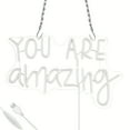 thumbnail image 6 of You Are Amazing Neon Signs, 15.7"x 9.8" Dimmable LED Signs for Wall, Neon Light Kids Wall Art Positive Classroom Decor, USB Neon Light for Bedroom Birthday Party Classroom Backdrop Decor, 6 of 6