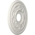 thumbnail image 2 of Ekena Millwork 16"OD x 3 1/2"ID x 1"P Baltimore Thermoformed PVC Ceiling Medallion (Fits Canopies up to 6 1/2"), UltraCover Satin Blossom White, 2 of 10