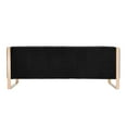 thumbnail image 2 of Manhattan Comfort Trillium 3-Piece Velvet Sofa Set in Black/Rose Gold, 2 of 9