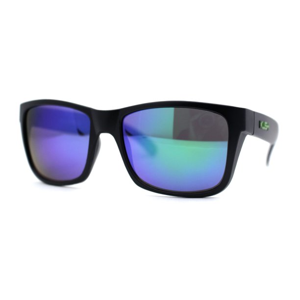 Kush Color Mirror Classic Sport Horn Rim Rectangle Matte Black