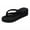 Black, variant on Women's Trendy Platform Wedge Flip Flops Ideal for Beach Style and Everyday Comfort with Sleek Design and Supportive Fit