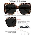 thumbnail image 3 of OCCI CHIARI Bifocal Sunglasses Reading Glasses Women Oversized Sunglass Readers 2.5 UV Protection Outdoor 1.0 1.5 2.0 2.5 3.0 3.5 with Acrylic Lens, 3 of 7